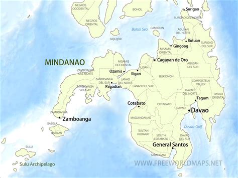 Map Of Mindanao Philippines - Atlanta Georgia Map