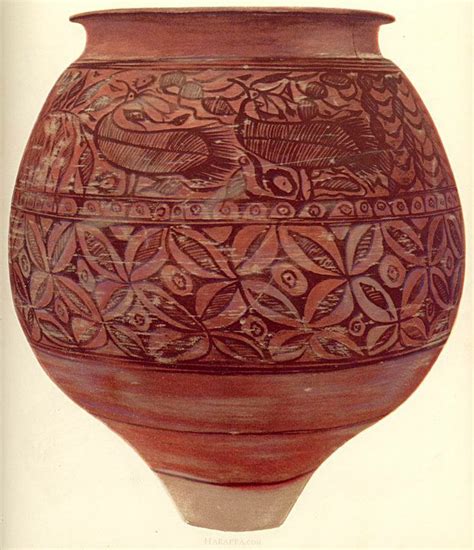 One of the finest ancient Indus painted jars ever found, excavated at ...