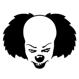 It - Pennywise the Clown Stencil | Halloween stencils, Halloween ...