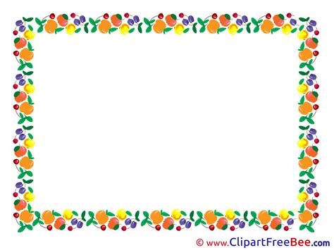 Clipart frames fruit, Clipart frames fruit Transparent FREE for ...