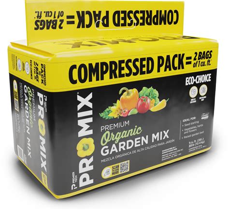 PRO-MIX Premium Organic Garden Mix 2 Cu. ft. Compressed Soil - Walmart.com