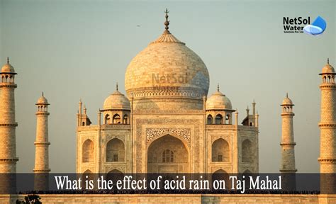 What is the effect of acid rain on Taj Mahal