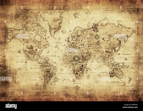 Carte ancienne du monde Photo Stock - Alamy