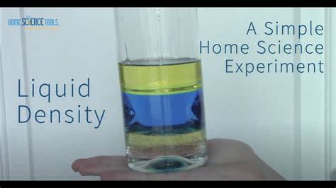 Density Experiment With Different Liquids