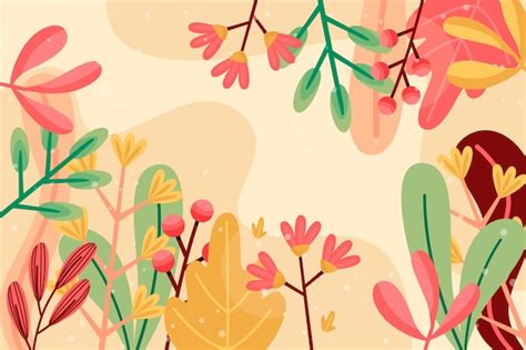 Free Vector | Flat design abstract floral wallpaper design