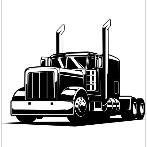 Semi Truck Duel Big Rig Tractor Trailer Cab Fifth Wheel Drive Freight ...