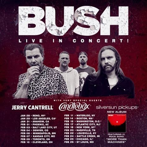 Bush Continue Into 2023 With Winter Headline Run Including NYC, LA, DC ...