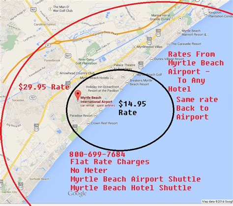 RATE MAP 2 | Myrtle Beach Airport Shuttle 843-655-0381