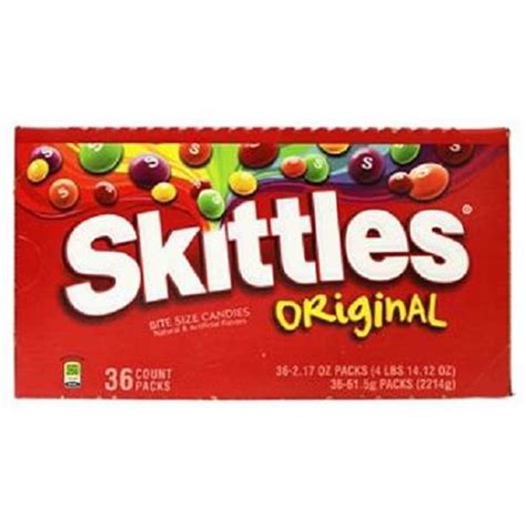 Skittles Original Candy, 2.17 ounce (36 Single Packs) - Walmart.com