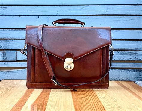 Leather BriefcaseBlack Leather Briefcase Mens Leather | Etsy