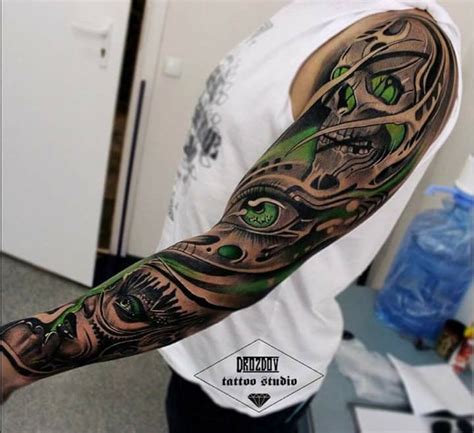 Pin by Tanner Green on tattoos | Skull sleeve tattoos, Green tattoos ...