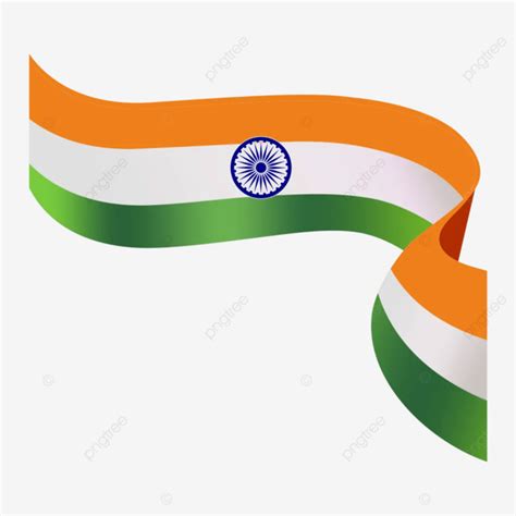 Indian Flag Ribbon Design Vector, Indian National Flag Ribbon Tappe ...