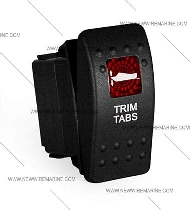 Trim Tabs Rocker Switch | Carling Contura II | Illuminated | Accessory