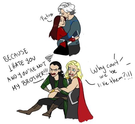 Fuck yeah Loki and Thor hugging