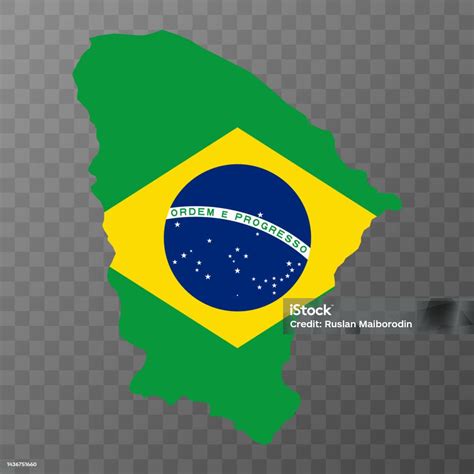 Ceara Map State Of Brazil Vector Illustration Stock Illustration ...