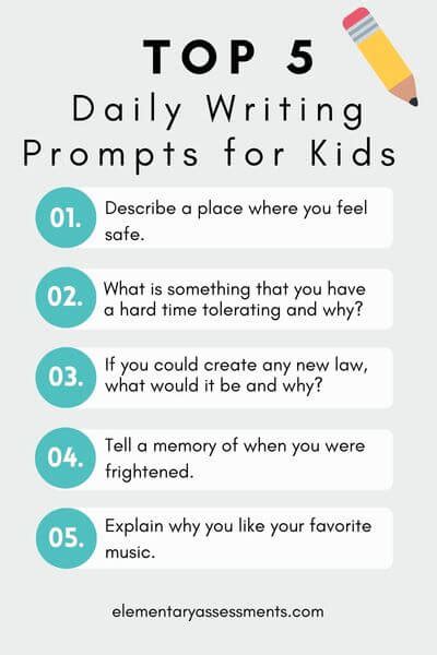 61 Great Daily Writing Prompts for Kids