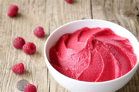 Sorbet à la framboise - Empreinte Sucrée