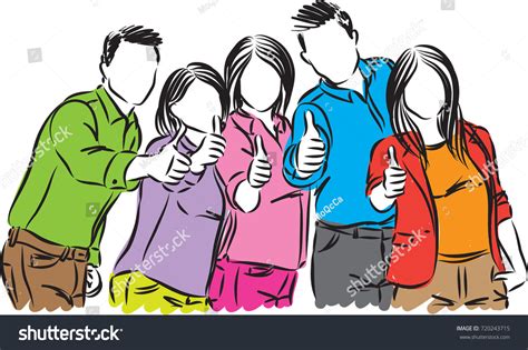 Group Positive People Vector Illustration: vetor stock (livre de ...