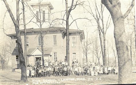 Lawton MI Old High School and Grounds 1911 Van Buren County ...