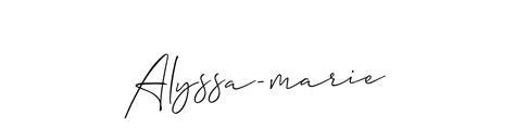 75+ Alyssa-marie Name Signature Style Ideas | Fine Digital Signature