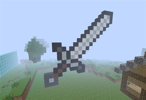 tubellezaybienestar10 rp1: Minecraft Iron Sword Pixel Art