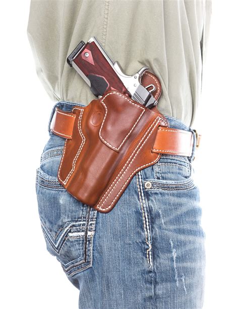 Leather Concealed Carry Pancake Holster | Diamond D Custom Leather ...