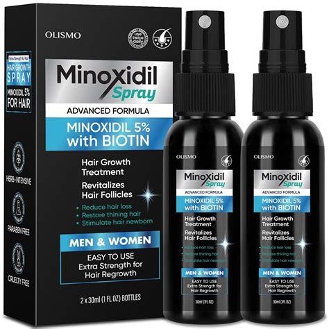 Amazon.com : 5% Minoxidil Spray for Hair and Beard Growth, Minoxidil ...