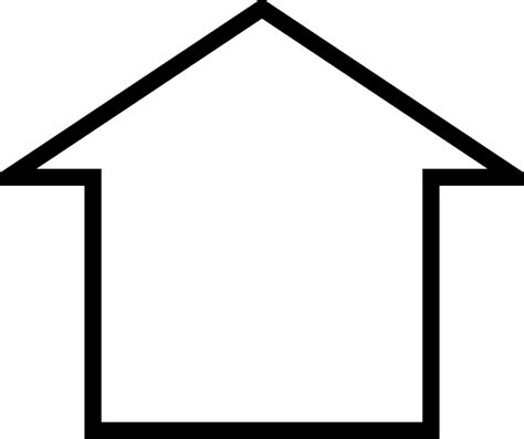 Simple house icon - Openclipart