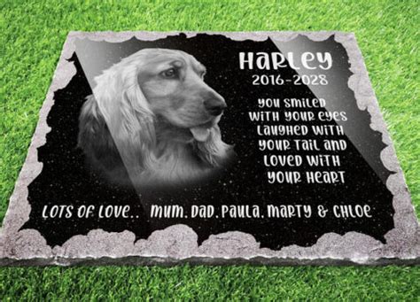 Personalised Dog Memorial Plaque with Photo | 2021