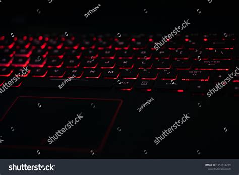 Back Lighted Computer Gaming Keyboard Red Stock Photo (Edit Now) 1351814219