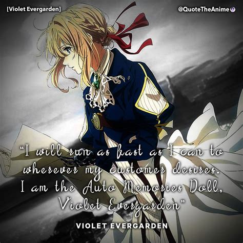 8+ Beautiful Violet Evergarden Quotes (Images) | Violet evergarden ...