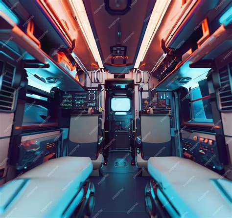 Premium AI Image | Design Interior View of an Ambulance