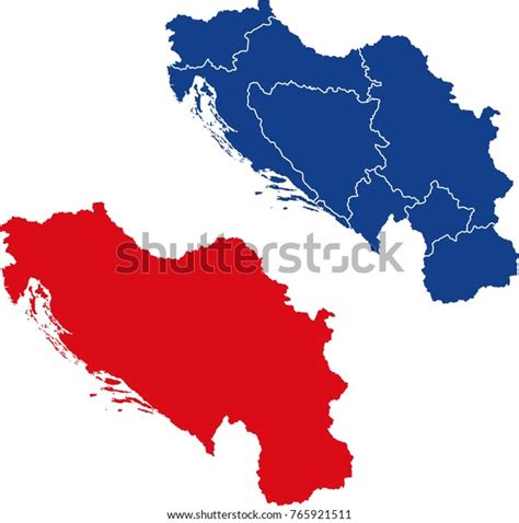 109 Yugoslavia Map Blank Images, Stock Photos, 3D objects, & Vectors ...