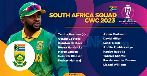 South Africa World Cup Squad 2023