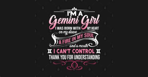 I'm Gemini Girl Idea Born In Gemini Birthday Gift - Birthday Gifts Of ...