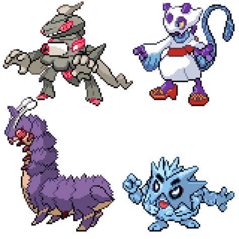 Pokemon Infinite Fusion Sprites Batch 4 by DreamVirusOmega on DeviantArt