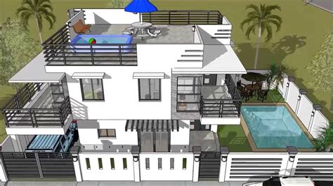 Modern 2 Storey House with Roofdeck & Swimming Pool | 2 storey house ...