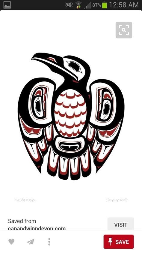 Raven-First Nations symbol | Hawaiianische tattoos, Haida kunst, Raben ...