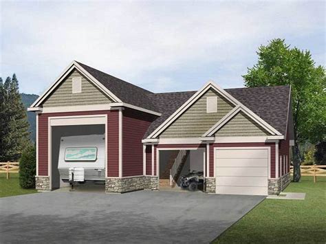 RV Garage with Loft - 2237SL | Architectural Designs - House Plans