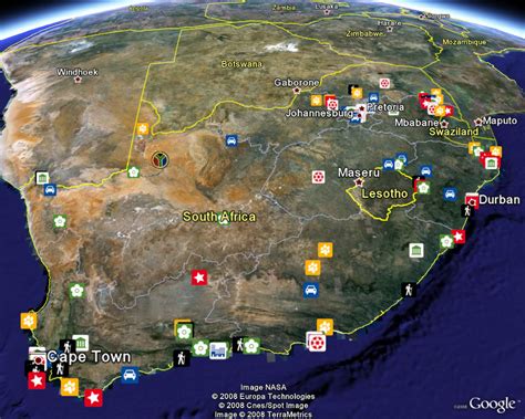 South Africa Tourism Layer - Google Earth Blog