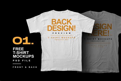 Free Download T-Shirt Mockups Design - PSD File