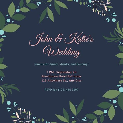 Wedding Invitations On Canva