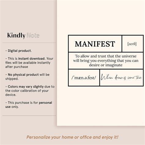 Manifest Meaning