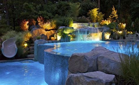 39 Pool Waterfalls Ideas for Your Outdoor Space ~ Matchness.com