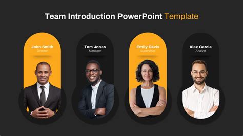 Team Introduction PowerPoint Template and Keynote Slide