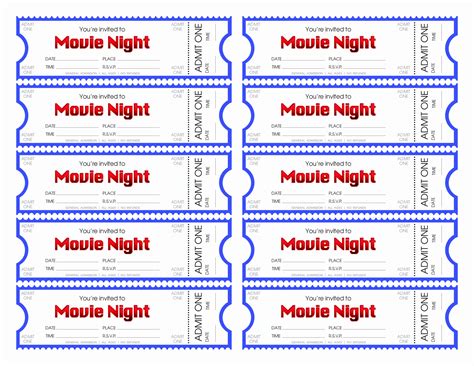 50 Free Printable Tickets With Numbers