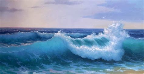 how to paint waves in oil - Penelope Diehl