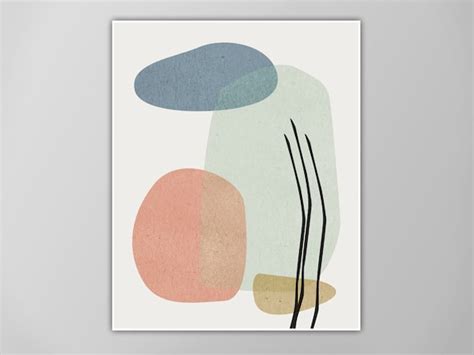 Abstract Art Print Modern Minimalist Art Modern Art Muted - Etsy Singapore