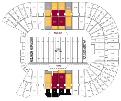 Minnesota Gophers Football Stadium Seating Chart | Brokeasshome.com