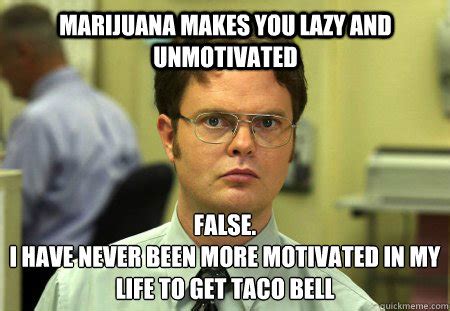 Marijuana makes you lazy and unmotivated false. i have never been more ...